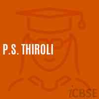 P.S. Thiroli Primary School Logo