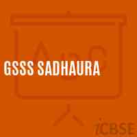 Gsss Sadhaura High School Logo