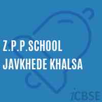 Z.P.P.School Javkhede Khalsa Logo