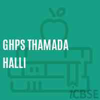 Ghps Thamada Halli Middle School Logo
