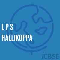 L P S Hallikoppa Primary School Logo