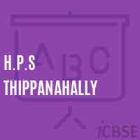 H.P.S Thippanahally Middle School Logo