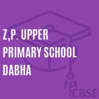 Z,P. Upper Primary School Dabha Logo
