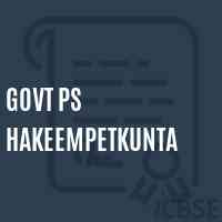 Govt Ps Hakeempetkunta Primary School Logo