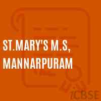 St.Mary'S M.S, Mannarpuram Middle School Logo