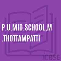 P.U.Mid.School,M.Thottampatti Logo
