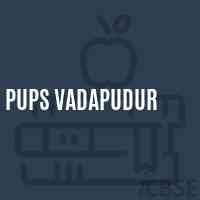Pups Vadapudur Primary School Logo