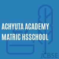 Achyuta Academy Matric Hsschool Logo