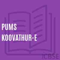 Pums Koovathur-E Middle School Logo