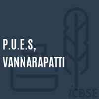 P.U.E.S, Vannarapatti Primary School Logo