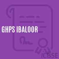 Ghps Ibaloor Middle School Logo