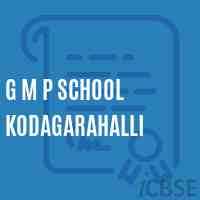 G M P School Kodagarahalli Logo