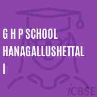 G H P School Hanagallushettali Logo