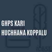 Ghps Kari Huchhana Koppalu Middle School Logo