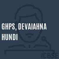 Ghps, Devaiahna Hundi Middle School Logo