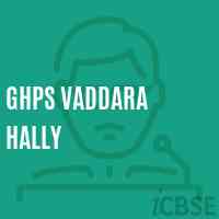 Ghps Vaddara Hally Middle School Logo