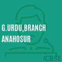 G.Urdu,Branch Anahosur Primary School Logo