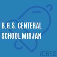 B.G.S. Centeral School Mirjan Logo