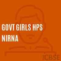 Govt Girls Hps Nirna Middle School Logo