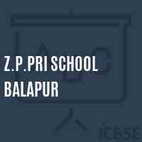 Z.P.Pri School Balapur Logo