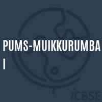Pums-Muikkurumbai Middle School Logo