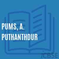 Pums, A. Puthanthdur Middle School Logo