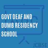 Govt Deaf and Dumb Residency School Logo