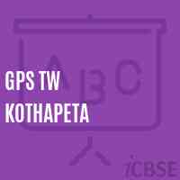 Gps Tw Kothapeta Primary School Logo