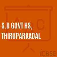S.D Govt Hs, Thiruparkadal High School Logo