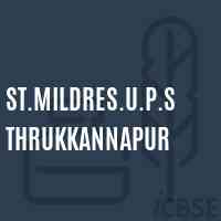 St.Mildres.U.P.S Thrukkannapur Middle School Logo