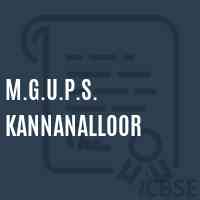 M.G.U.P.S. Kannanalloor Middle School Logo