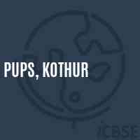 Pups, Kothur Primary School Logo