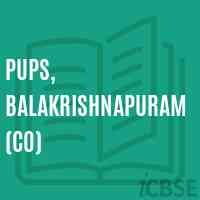 Pups, Balakrishnapuram (Co) Primary School Logo