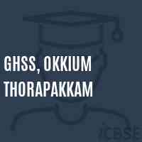 GHSS, Okkium Thorapakkam High School Logo