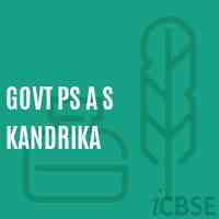Govt Ps A S Kandrika Primary School Logo