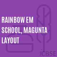 Rainbow Em School, Magunta Layout Logo