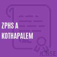Zphs A Kothapalem Secondary School Logo