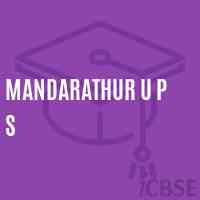 Mandarathur U P S Middle School Logo