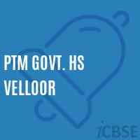 Ptm Govt. Hs Velloor High School Logo