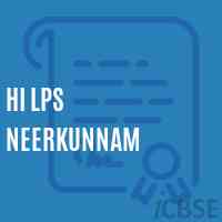 Hi Lps Neerkunnam Primary School Logo