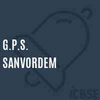G.P.S. Sanvordem Primary School Logo