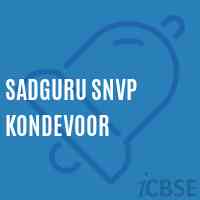 Sadguru Snvp Kondevoor School Logo