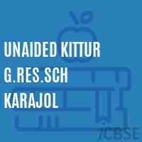 Unaided Kittur G.Res.Sch Karajol Secondary School Logo