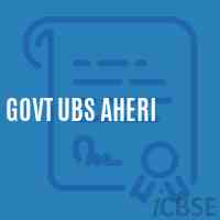 Govt Ubs Aheri Primary School Logo