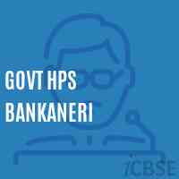 Govt Hps Bankaneri Middle School Logo