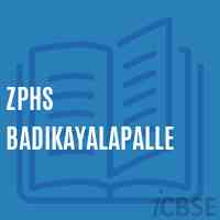 Zphs Badikayalapalle Secondary School Logo