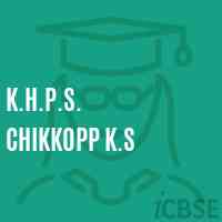 K.H.P.S. Chikkopp K.S Middle School Logo
