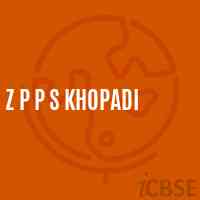 Z P P S Khopadi Primary School Logo