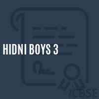 Hidni Boys 3 Primary School Logo