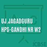 Uj.Jagadguru Hps-Gandhi Nr W2 Middle School Logo